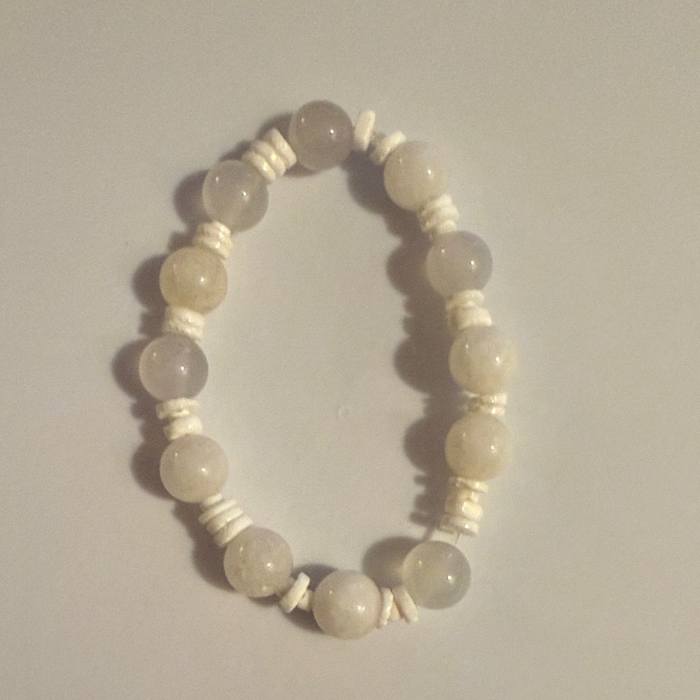Coach x Tom Wesselmann White Beaded Bracelet NO Charms